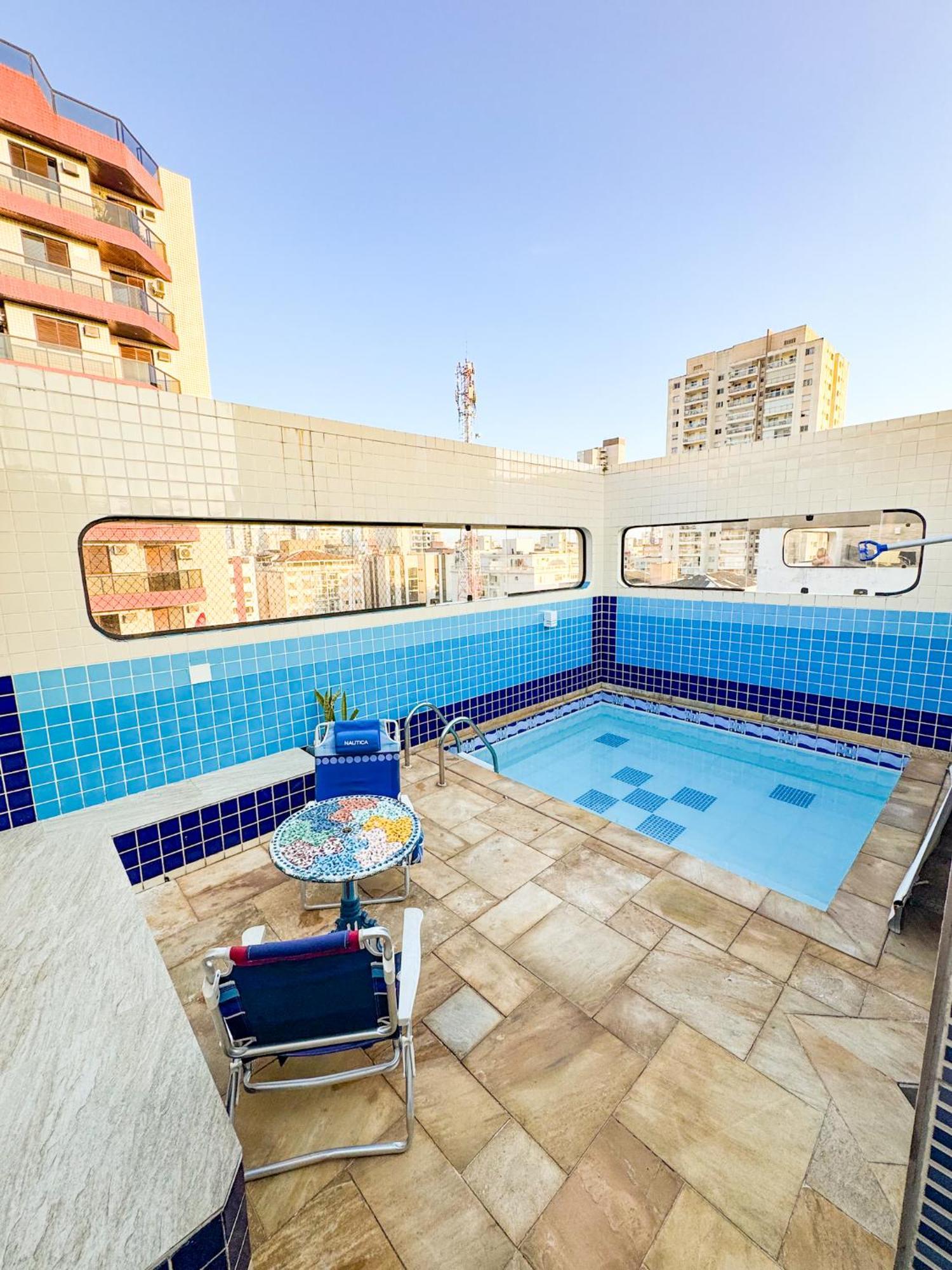 Cobertura 51 De 3 Quartos Com Piscina E Churrasqueira Privativa Guarujá Exterior foto